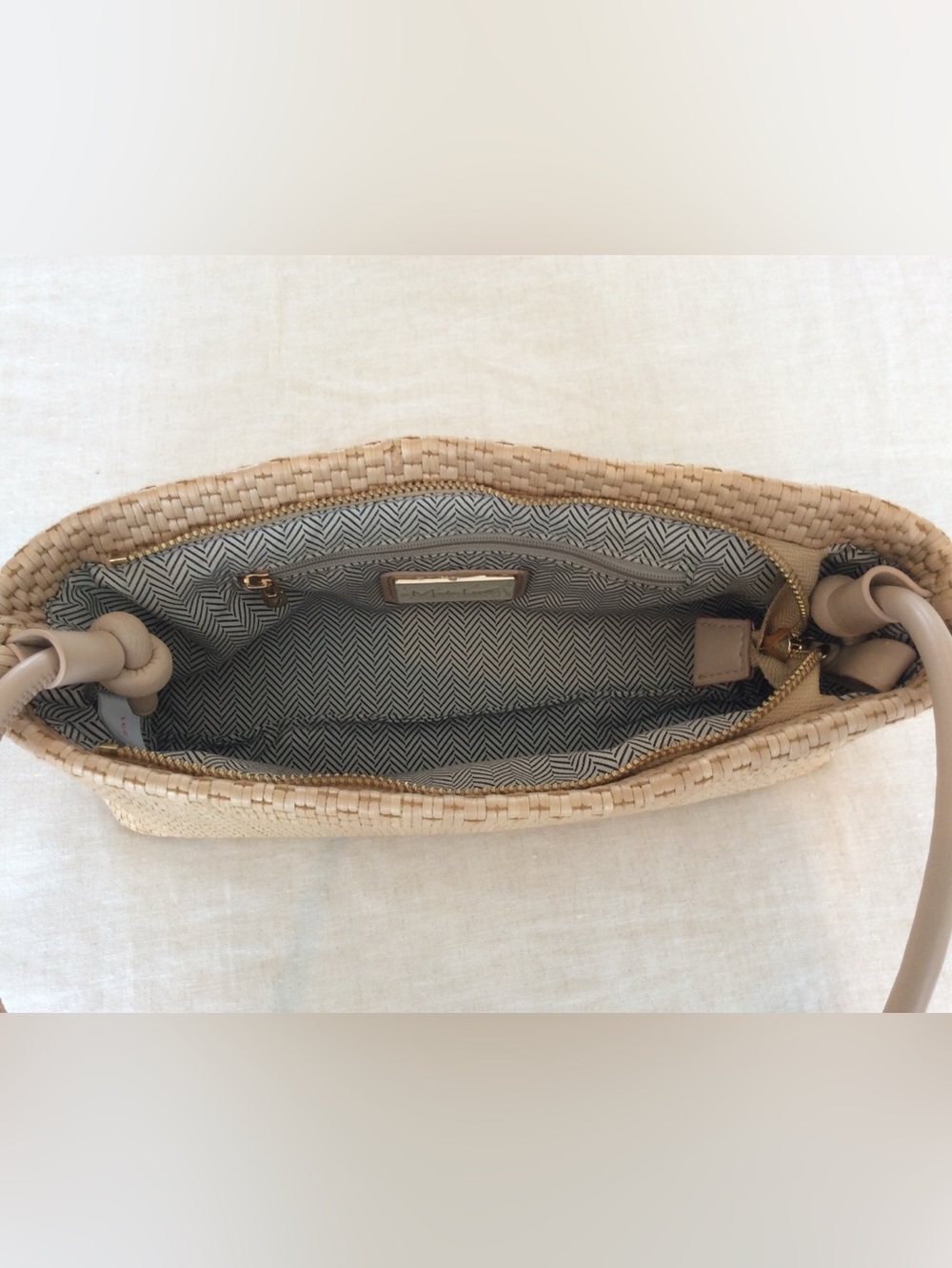 Moda Luxe Lucy - ST Woven Shoulder Bag in Natural - NWOT - Picture 11 of 14